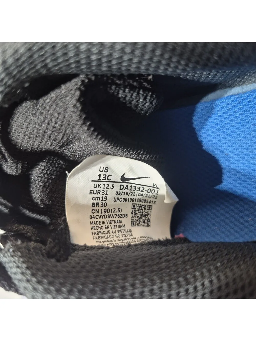 Nike Tempo Black Kids Shoes